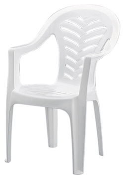 Silla de resina con brazos